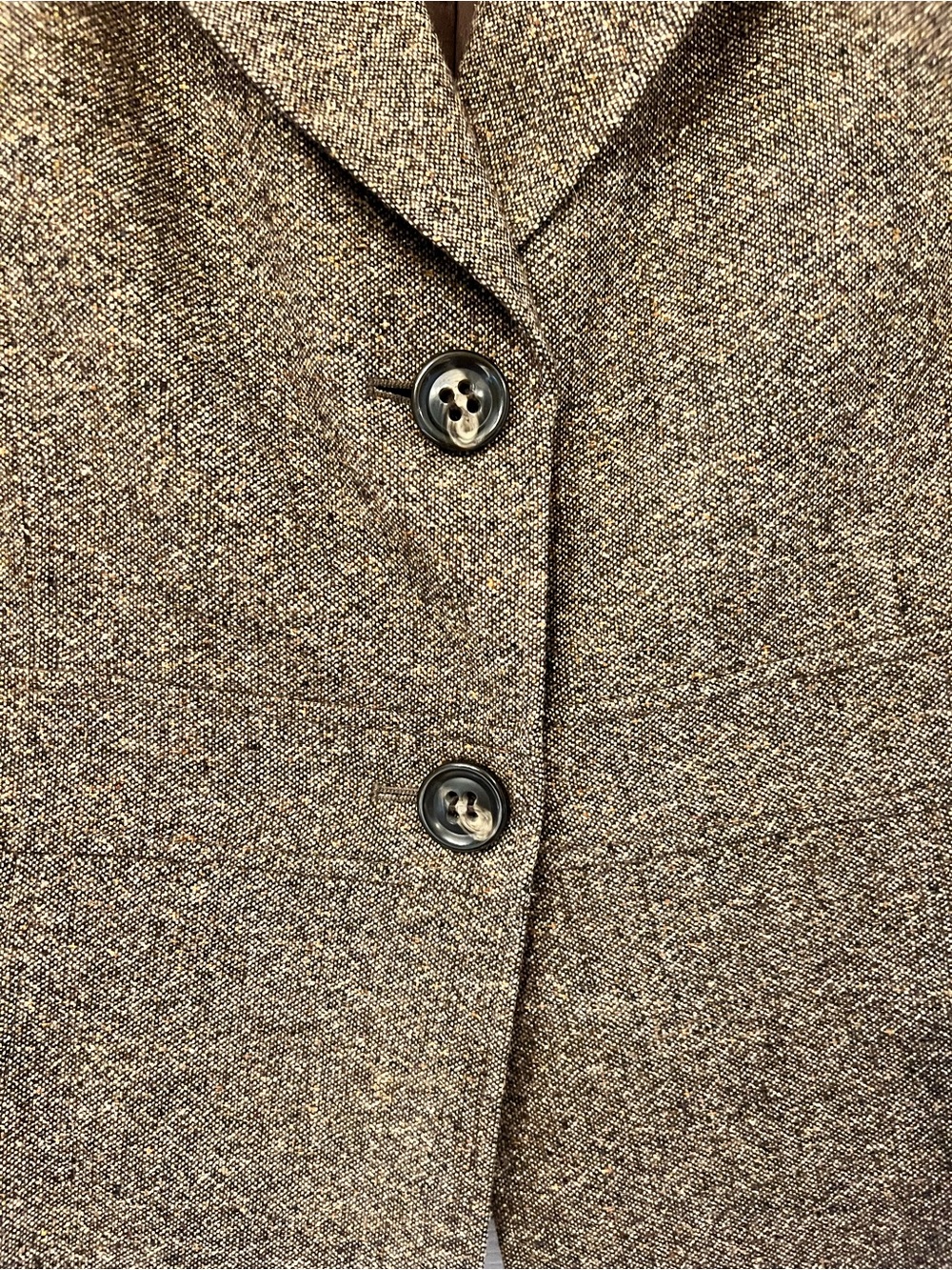 Talbots Women’s Brown Wool Blend Tweed Blazer Jacket, Size 14WP - Picture 2 of 9